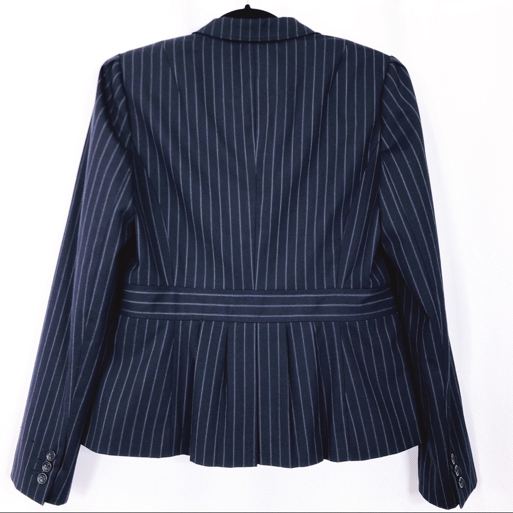 Banana Republic Woman’s Navy Pinstriped Blazer - Picture 3 of 5